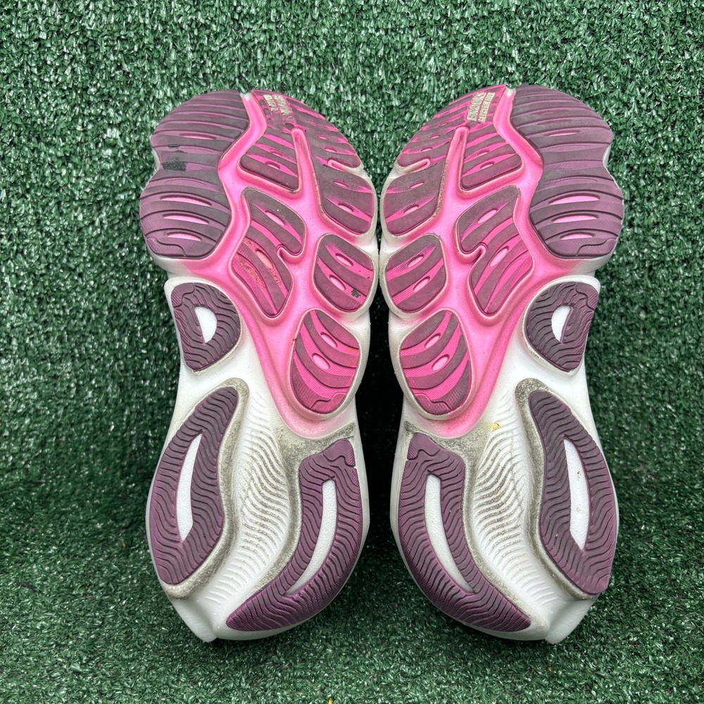 Brooks Glycerin Flex DNA Tuned Cushion Road Running Shoes White Pink Womens 8.5B - Picture 7 of 9